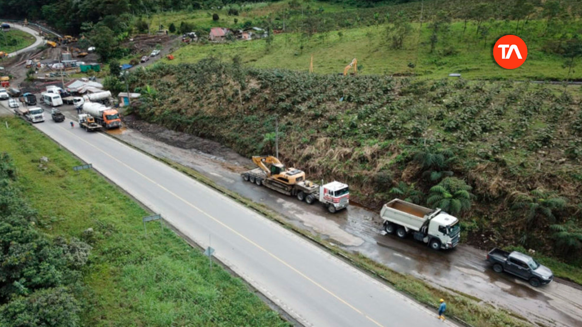 La V A Quito Lago Agrio Vuelve A Estar Habilitada Tras Cierre   Abren Via Quito Lago Agrio 1 