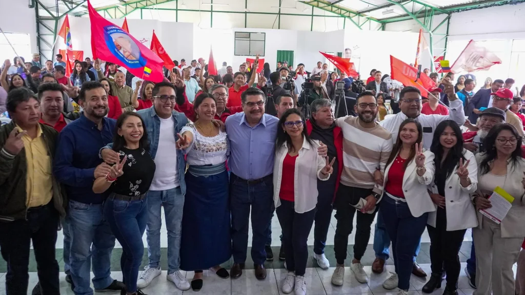 Jorge Escala y Pacha Terán son el binomio presidencial 2025 de Unidad Popular. Foto: UP