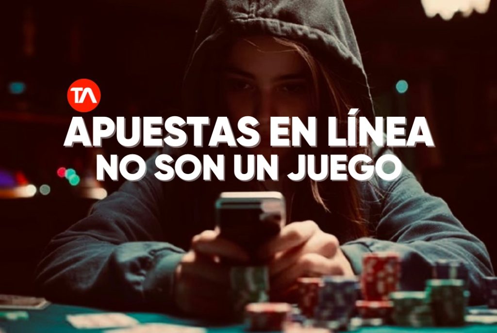 Las apuestas en línea no son un juego. No a la ludopatía. Foto: Captura de pantalla